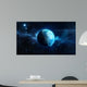 Planet Earth 3D on star background 