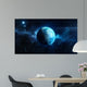Planet Earth 3D on star background 