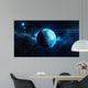 Planet Earth 3D on star background 