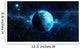 Planet Earth 3D on star background 