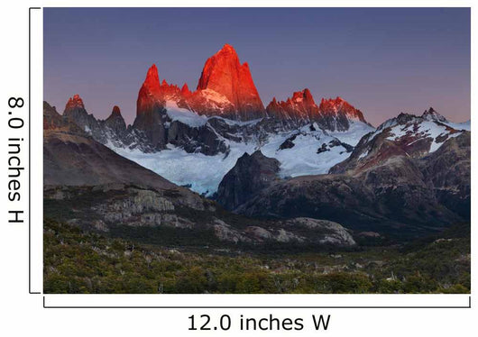 Mount Fitz Roy at Sunrise Patagonia Argentina Wall Mural