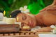 spa. focused on candles 