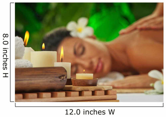 spa. focused on candles 