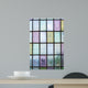 Colored Glass Window with Wall Decal