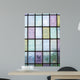 Colored Glass Window with Wall Decal