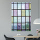Colored Glass Window with Wall Decal
