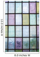 Colored Glass Window with Wall Decal