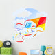Emblem With a Kite and Clouds Wall Decal