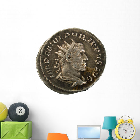 Ancient Roman Silver Coin Wall Decal