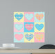 Seamless with Hearts Made Wall Decal