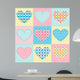 Seamless with Hearts Made Wall Decal
