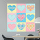 Seamless with Hearts Made Wall Decal