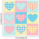 Seamless with Hearts Made Wall Decal