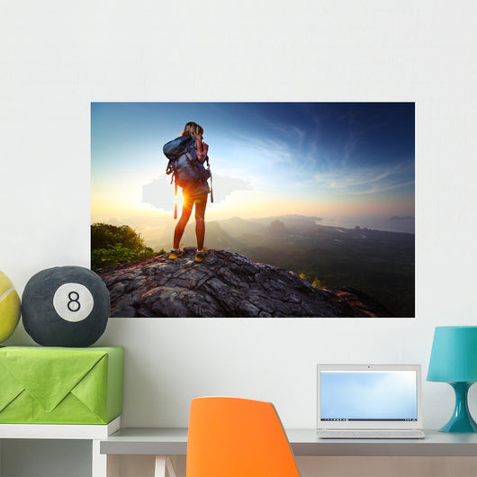 Hiker Wall Decal