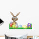 Easter bunny and eggs basket Wall Decal