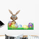 Easter bunny and eggs basket Wall Decal