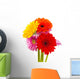 Colored Gerber Flower Wall Decal