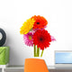 Colored Gerber Flower Wall Decal