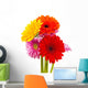 Colored Gerber Flower Wall Decal