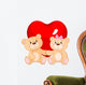 Teddy bears in love Wall Decal