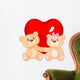 Teddy bears in love Wall Decal