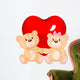 Teddy bears in love Wall Decal