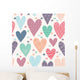 Hearts Seamless Pattern Wall Decal