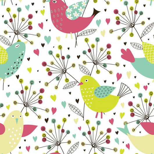 Romantic Floral Pattern Wall Decal
