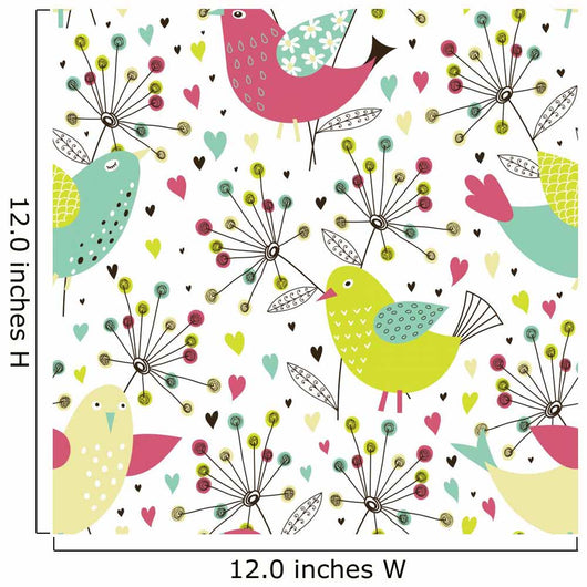Romantic Floral Pattern Wall Decal