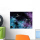 Space Scene with Planets Wall Decal