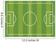 Illustration of a football field. 