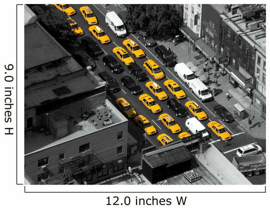 New York Taxi Cabs Wall Mural