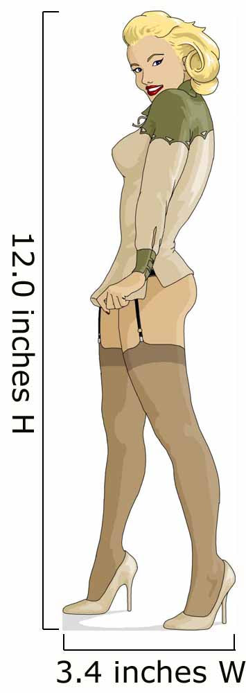pin_up_profilo Wall Decal