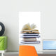 bücherstapel with open book 