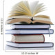 bücherstapel with open book 