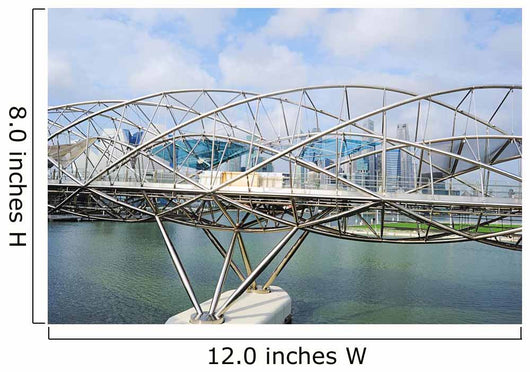 Helix Bridge Singapore Wall Decal Design 2