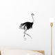 Ostrich sketch black for your design Wall Decal