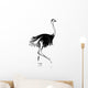 Ostrich sketch black for your design Wall Decal