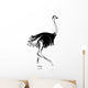 Ostrich sketch black for your design Wall Decal