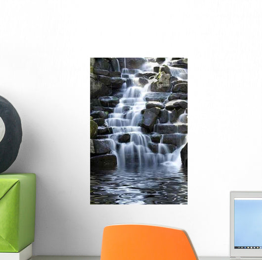 Scenic Waterfall with White Wall Decal