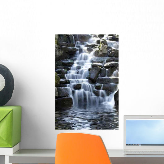 Scenic Waterfall with White Wall Decal