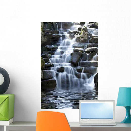Scenic Waterfall with White Wall Decal