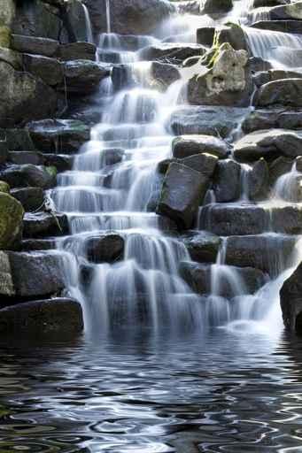 Scenic Waterfall with White Wall Decal