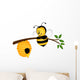 Bee with Hive on Branch Wall Decal