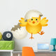 Chick Leaving Cracked Egg Wall Decal