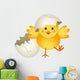 Chick Leaving Cracked Egg Wall Decal