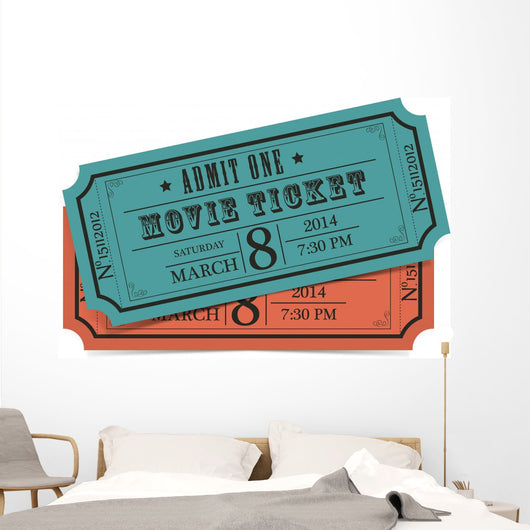 Retro Movie Vector Tickets 