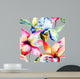Seamless Wallpaper with Lily Wall Decal Design 1
