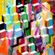 abstract background composition, with strokes, splashes and geom Wall Mural