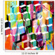 abstract background composition, with strokes, splashes and geom Wall Mural